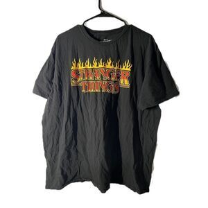 Stranger Things T-Shirt Men's 2xl Xxl Short Sleeve Crew Neck Graphic Black